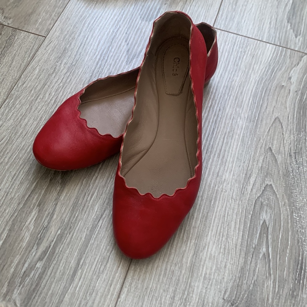 Chloe Leather Ballerinas